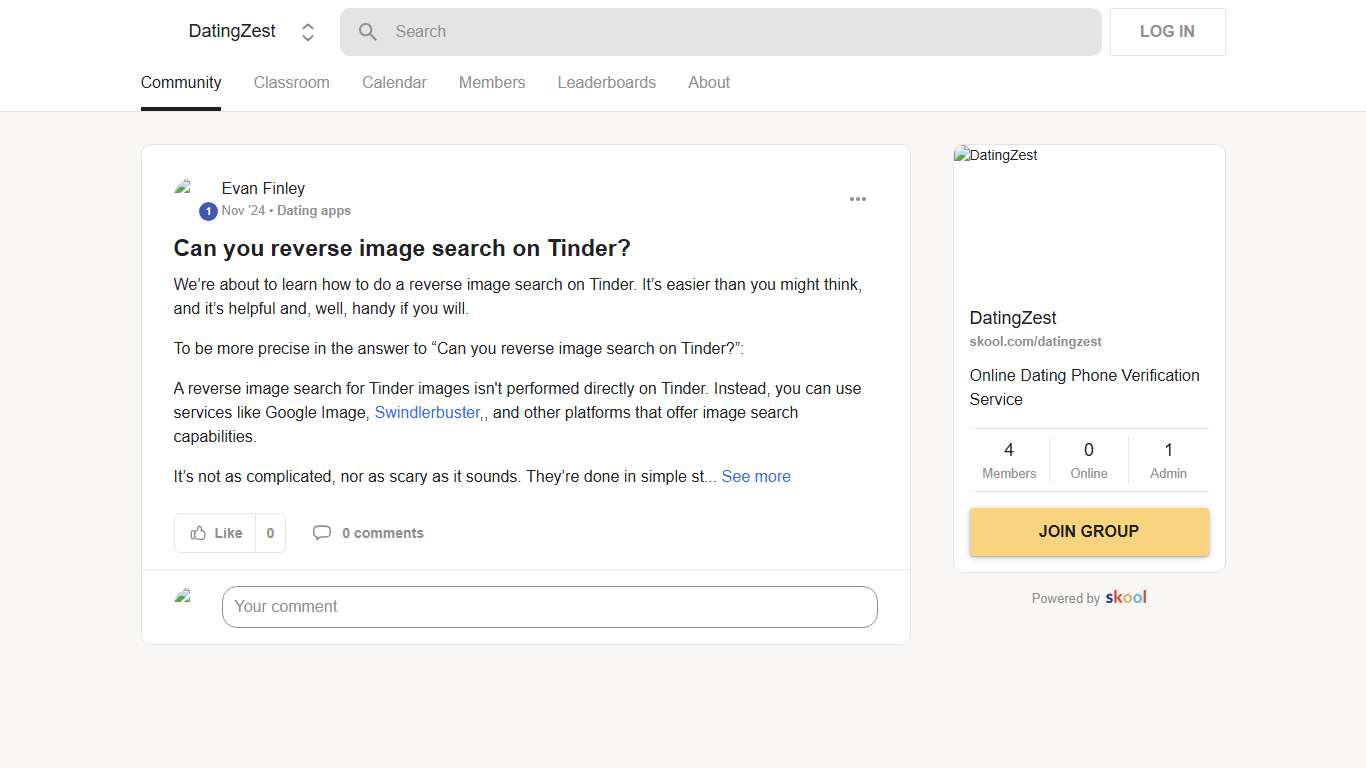Can you reverse image search on Tinder? · DatingZest